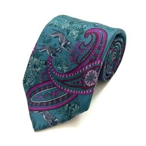 Sero New Haven Classics Hunting Scene Silk Tie